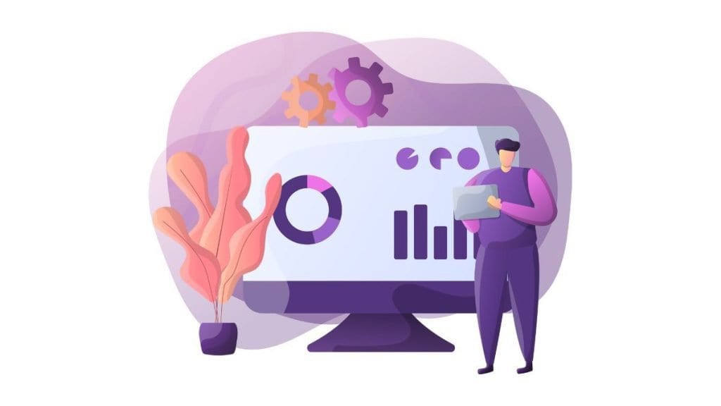 Ilustración de análisis de datos y cambios en correo electrónico 2024.