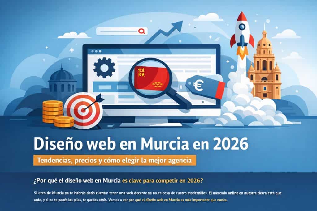 Diseño web en Murcia 2026: tendencias y precios