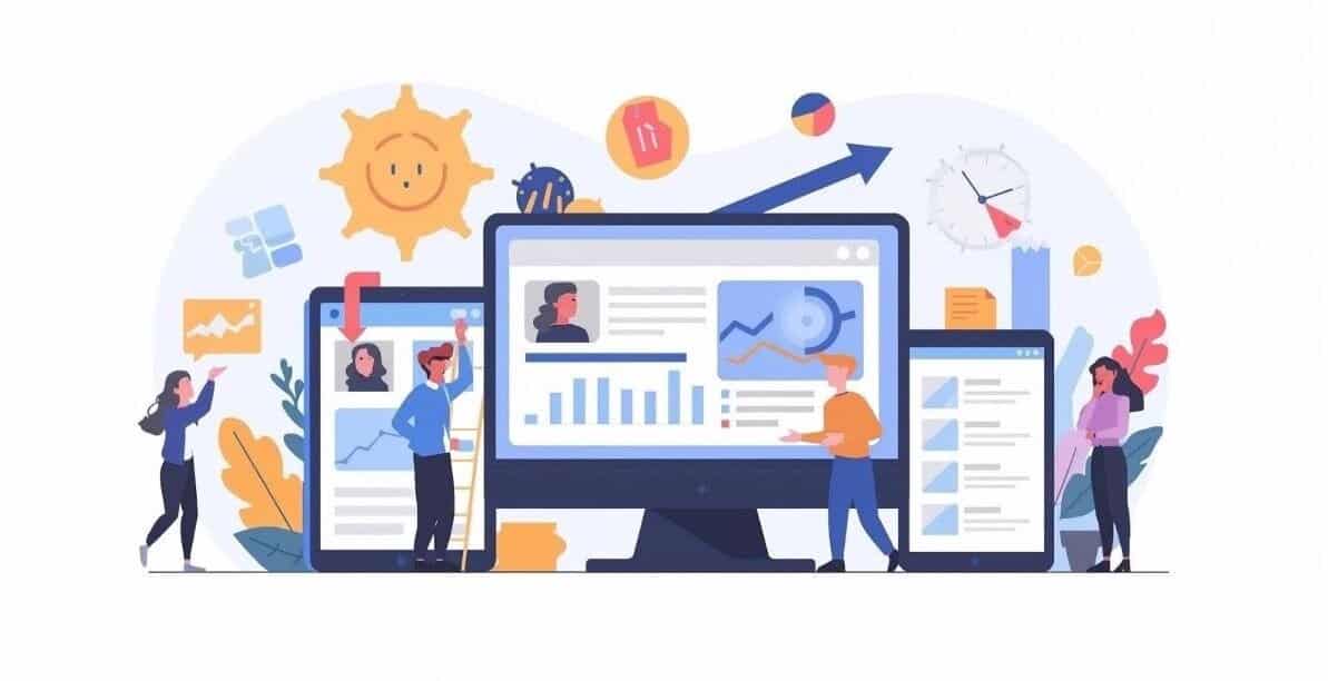 Imagen que muestra análisis de tendencias en diseño web y marketing digital en Murcia.