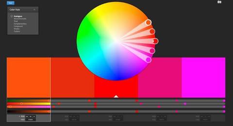 Adobe Color Wheel generador de estilos de color