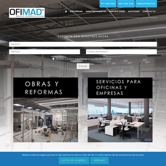 OFIMAD Servicios inmobiliarios para oficinas en Madrid/