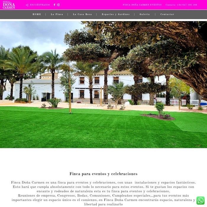 Finca Doña Carmen, una finca para eventos y celebraciones