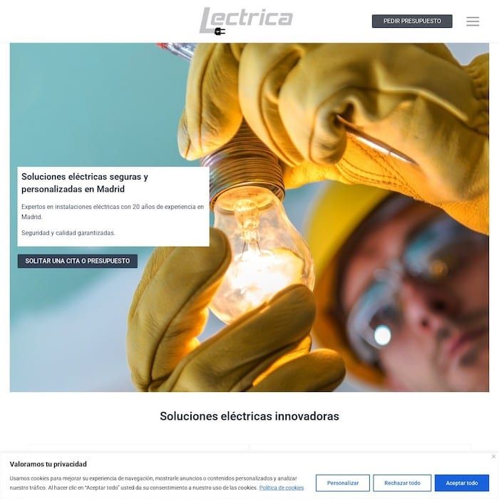 Lectrica, soluciones electricas personalizadas en Madrid