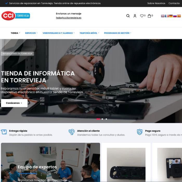 Reparación de ordenadores y dispositivos electrónicos en Torrevieja, con atención especializada y servicio rápido. Expertos en tecnología, reparación de laptops, tablets y más en nuestra tienda.