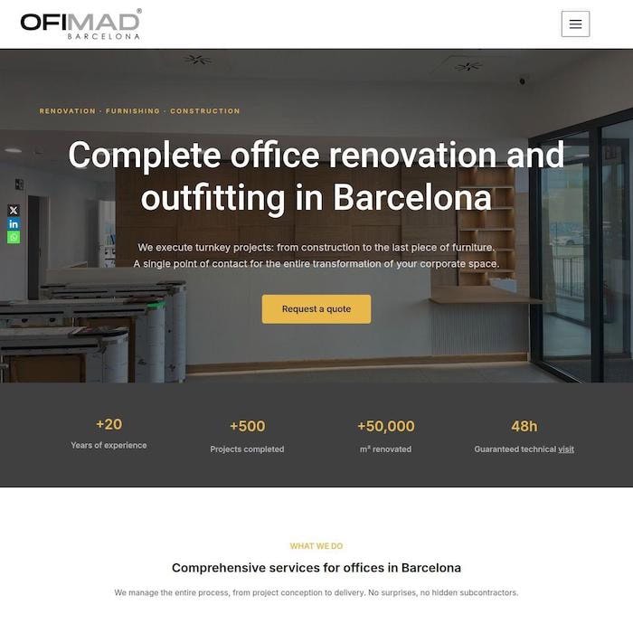 Servicios para oficinas en Barcelona