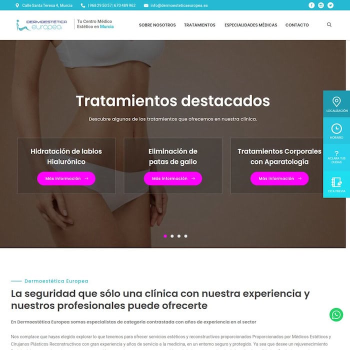 Dermoestética Europea, una clínica de Medicina Estética y Cirugía Plástica en Murcia